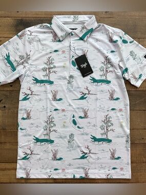 ⭐️NWT Waggle Men’s Polo - Water Hazard (Small)